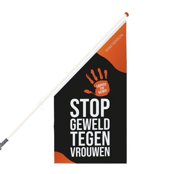 Orange the World Kioskflagge – schwarz