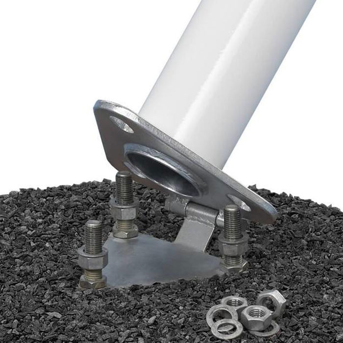Fahnenmast. Internes Kabel