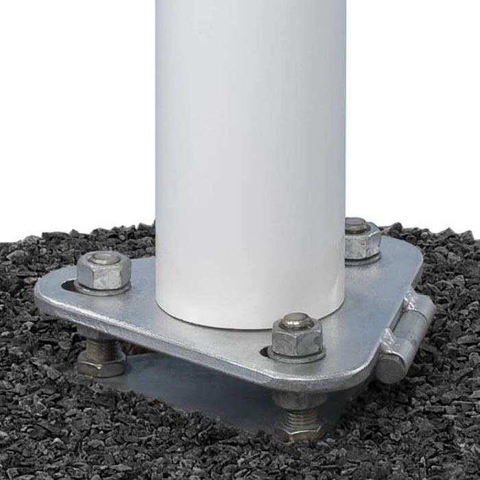 Fahnenmast. Internes Kabel